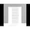 Sartodoors Sliding Closet Bypass Doors White Solid Core Modern Interior QUADRO4445DBD-WS-36 - alternate 4