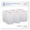 Scott Slimroll Towels, 1-Ply, 8" x 580 ft, White/Pink Core, Traditional Business, 6PK 47032 - alternate 15