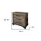 Homeroots 37" Brown and Gray Solid Wood Three Drawer Chest 524595 - alternate 6