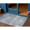 Homeroots 3' X 5' Blue And Denim Blue Floral Washable Indoor Outdoor Area Rug 609528 - alternate 1