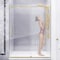 Anzzi Madam Series 76 in. x 50-54 in. Frameless Sliding Shower Door in Brushed Gold, 3/8 in Clear Glass SD-AZ13-03BG - alternate 10