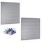 Triton Products (2) Square Hole Pegboards W/ Mounting Hardware, Epoxy Coated 18-Gauge Steel, Gray, 24" W x 24" H LB1-G - alternate 1