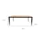Homeroots 63" Walnut and Black Wood Dining Table 716289 - alternate 3