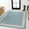 Jonathan Y Lucia Classic Diamond Border Aqua/Light Gray 3 ft. x 5 ft. Indoor/Outdoor Area Rug SMB207D-3 - alternate 6