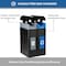Commercial Zone Products Avante Series Dual Stream Black Trash/Recycling 30 Gallon Narrow Containers w/ Canopy Top 787206MSA - alternate 3