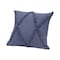 Homeroots Set of Two Blue Diamond Cotton Throw Pillow With Fringe, 2PK 554569 - alternate 7