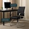 Leisuremod Benmar Modern Office Chair with Faux Leather Sled Base Task Chair & Arms BGO19BLL - alternate 7