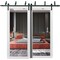 Sartodoors Sliding Closet Barn Bypass Doors with Hardware, Lucia 1299 White Silk with Mirror, Sturdy 6.6ft Ra LUCIA1299BBB-WS-8496 - alternate 1