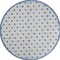 Homeroots 8' Blue And Gray Round Geometric Indoor Outdoor Area Rug 546854 - alternate 1