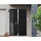 Vdomdoors Steel Door Cynex 6777 Black Sidelight Exterior Window Stainless Inserts Single Modern Painted-W36+1 CYNEX6777EXD-BLK-W36+14 x H80-Right-hand Outswing - alternate 7