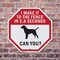 Signmission I Make It to The Fence In 2.8 Secon, 6 inch X 6 inch, Plastic Sign, 2PK OC-P-2PACK-6-61 - alternate 7