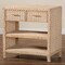 Bali & Pari Lanica Japandi Sun Bleached Rattan 2-Drawer Console Table 248-13727-ZORO - alternate 10