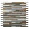 Apollo Tile Gray Brown 11.8 in x 11.8 in Glass, Stone Glossy Floor and Wall Mosaic Tile 4.83 sqft/case, 5PK APLCAS88031A - alternate 1
