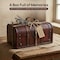 Vintiquewise Decorative Vintage Wood Treasure box - Wooden Trunk Chest with Handle QI003004.SO - alternate 7