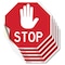 Signmission Stop, 4 inch X 4 inch, Vinyl Decal, 5PK OC-D-5PACK-4-295 - alternate 1
