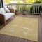 Homeroots 9' X 12' Gold Charcoal And Ivory Abstract Washable Indoor Outdoor Area Rug 601060 - alternate 7