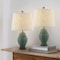 Jonathan Y Margie Wicker 20.5" Bohemian Rustic Iron LED Table Lamp, Green, 2PK JYL4041C-SET2 - alternate 10