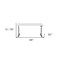 Homeroots 48" White and Gray Writing Desk 524932 - alternate 5