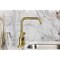 Kingston Brass Bridge Kitchen Faucet with Brass Sprayer, Brushed Brass KS8287CKLBS - alternate 6