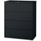 Hirsh 30" W 4 Drawer Lateral File Cabinet, Black, A4/Legal/Letter 14977 - alternate 1