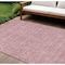 Homeroots 9' X 12' Blush Pink And Ivory Floral Washable Indoor Outdoor Area Rug 582336 - alternate 1