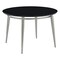 Office Star Products Brooklyn  Round Top Coffee Table, Black / Brushed Nickel MG1230R-BK - alternate 1