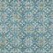 Homeroots 9' X 12' Teal Blue Gray And Gold Floral Washable Indoor Outdoor Area Rug 595995 - alternate 7