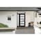 Vdomdoors Front Exterior Prehung FiberGlass Door Frosted Glass / Manux 8002 Matte Black / Sidelight and Trans MANUX8002EXD-BLK-W30+16 x H80+14-RH - alternate 6