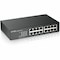 Zyxel - 16-PORT 10/100/1000 GIGABIT SWITCH DESKTOP W/RACKMOUNTS GS1100-16 - alternate 2
