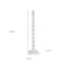 Homeroots 60" White Metal Ten Shelf Modern Tower Bookcase 400822 - alternate 6