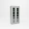 Pucel Heavy Duty Storage Cabinet, 36 in W x 72 in H x 19 in D, Plexiglass Doors, Gray HDSC-3672-19-4-PLEX - alternate 1
