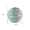 Homeroots 8' Teal Blue Charcoal And Silver Round Abstract Washable Indoor Outdoor Area Rug 582412 - alternate 8