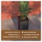 Leisuremod Basalt Tall Square Fiberstone & MgO Clay Planter, Weather-Resistant, Fully Assembled BP24BL - alternate 8