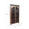 Homeroots 42in Brown Solid Wood Frame China Cabinet With Four Shelves 489032 - alternate 4