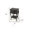 Homeroots 28" Black One Drawer Nightstand 388903 - alternate 7