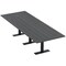 Skutchi Designs 10ft Rectangular Conference Table With Power | Harmony Series | 10 Person Meeting Room Table HAR-REC-48x120-T.BK-WA7949-NA - alternate 1