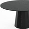 Homeroots 60" Black Solid Wood Pedestal Base Round Top Dining Table 721066 - alternate 6