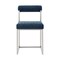 Armen Living Anastasia Dining Chair with Brushed Stainless Steel and Blue Fabric - Set of 2 LCANSIBSBLU - alternate 8