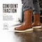 Handpoint Mens 10 in Pull-On Soft Toe Work Boots-Brown Full Grain Leather Safety Boots, 7 86984-D-7 - alternate 8