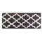 Lavish Home Bathroom Rug Long Non Slip Bath Mat with Trellis Pattern Extra Soft Absorbent Cotton Bath Mat Runner 67-0029-CH - alternate 1