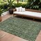 Homeroots 8' X 10' Artichoke Green And Black Damask Washable Indoor Outdoor Area Rug 605094 - alternate 1