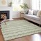Homeroots 10' X 14' Artichoke Green And Ivory Quatrefoil Washable Indoor Outdoor Area Rug 583197 - alternate 8