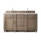 James Martin Vanities Bristol 60'' D Vanity, Whitewashed Walnut w/ Victorian Sil Silestone Top w/ Wireless Charger 157-V60D-WW-FVSL - alternate 1