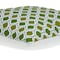 Homeroots 20" Green and White Ogee Cotton Throw Pillow With Embroidery 529334 - alternate 7