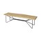 Homeroots 66" Natural and Black Solid Wood Live Edge Bench 606731 - alternate 9