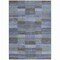 Homeroots 9' X 12' Blue Denim Blue And Brown Striped Washable Indoor Outdoor Area Rug 615480 - alternate 9