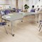 Flash Furniture Commercial Adjustable Height Kidney Activity Table with Locking Casters-LTGY XU-A4896-KIDNY-LTGRY-T-A-CAS-GG - alternate 10