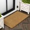 Jonathan Y Peater Classic Casual Commercial Natural Coir Light Brown 2 ft. x 3 ft. Indoor/Outdoor Mat CHG100A-23 - alternate 1