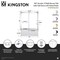 Kingston Brass 60" Acrylic Anti-Skid Alcove Left-Hand Drain Tub with Right Sliding Tub Door, White/Matte Black KVTAP6032L22C0 - alternate 5