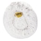 Slumber Pet Plush Cuddler Bed, 18 in L, 11 in W, Round, Bumper Style Pattern, Polyester Cover, Cream ZW1652 18 11 - alternate 3